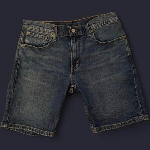 Levi's 501s - classic straight leg denim jean shorts